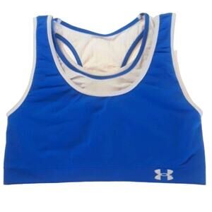 Under Armour Womens Sz M Blue and White Reversible Sports Bra